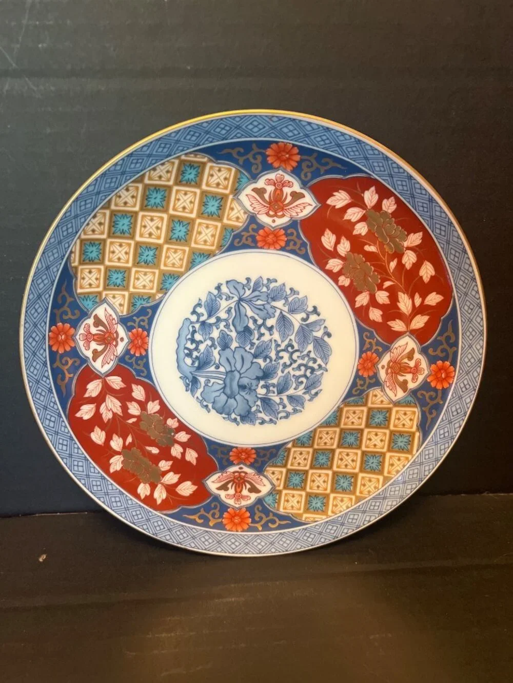 3 Imari Salad Plates 8.5